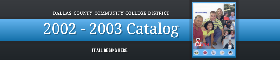 DCCCD 2002-2003 Catalog banner