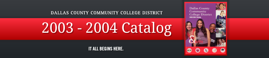 DCCCD 2003-2004 Catalog banner