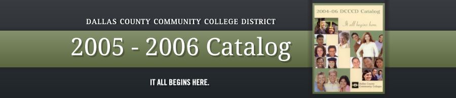 DCCCD 2005-2006 Catalog banner