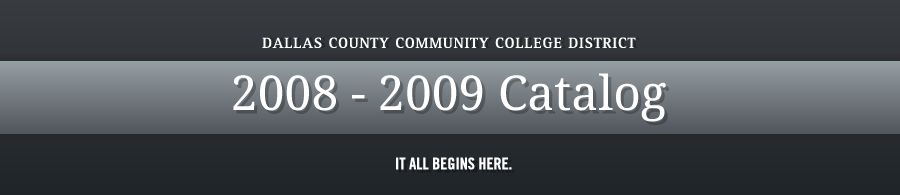 DCCCD 2008-2009 Catalog banner